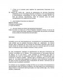 ¿Cómo es el proceso para registrar las operaciones financieras de la empresa?