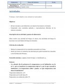 Trabajo: Actividades con números racionales