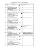 LISTA DE COTEJO PARA REVISIÓN DE INSTRUMENTACIONES