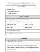 PLANIFICACIÓN E INTERVENCIÓN DIDÁCTICA PLAN DE CLASE