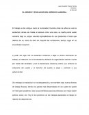 EL ORIGEN Y EVOLUCION DEL DERECHO LABORAL