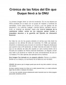 Crónica de las fotos del Eln que Duque llevó a la ONU