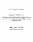 Memoria descriptiva hidrosanitaria de edificio de departamentos