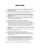 El servicio