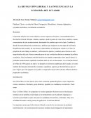 LA REVOLUCIÓN LIBERAL Y LA INFLUENCIA EN LA ECONOMÍA DEL ECUADOR