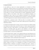 Teorías de la Educación. El Plan Nacional de Desarrollo