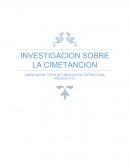 INVESTIGACION SOBRE LA CIMENTACION