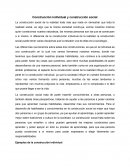 Construcción individual y construcción social