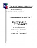Proyecto de investigación de mercados. Protocolo de investigación