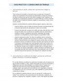 CASO PRÁCTICO 1: CONDICIONES DE TRABAJO