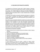La importancia del desarrollo sostenible