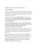 Fundamentos teóricos y metodológicos de la investigación