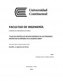 Plan de control de relaves mineros en los proximos proyectos de mineria en la region Junin