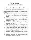 12 de octubre Descubrimiento de América