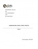 Administración: ciencia, teoría y práctica