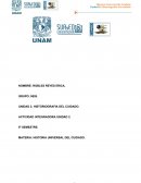 Actividad integradora. Historia universal del cuidado