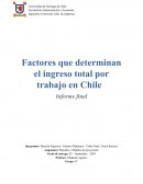 Factores que determinan el ingreso total por trabajo en Chile