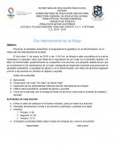 Actividad Día internacional de la Mujer