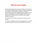 Reforma rural integral