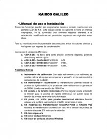 Manual kairos. Página 1