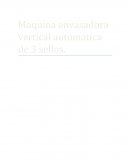 Maquina envasadora vertical automática de 3 sellos