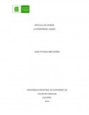 ARTÍCULO DE OPINIÓN LA MODERNIDAD LÍQUIDA