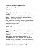 ¿Qué grandes metas está tratando usted de alcanzar en la actualidad?