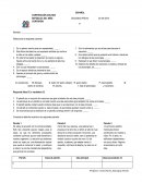 Examen de lengua castellana s/r