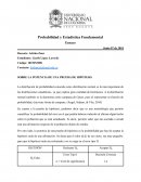 SOBRE LA POTENCIA DE UNA PRUEBA DE HIPÓTESIS