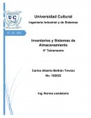 INVENTARIOS Y SISTEMAS DE ALMACENAMIENTO