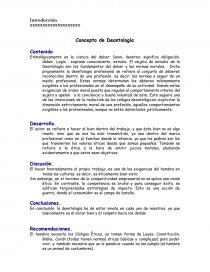 Concepto de Deontologia. Página 1