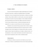 El proyecto de diseño del programa de vigilancia epidemiológica