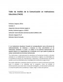 Taller de Análisis de la Comunicación en Instituciones Educativas (TACIE)