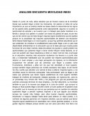 Analisis Encuesta de movilidad inegi