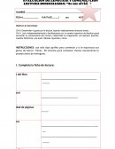 LECTURA DOMICILIARIA: “Se me olvidó”