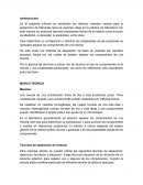 QUIMICA separación de diferentes tipos de mezcla