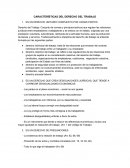 CARACTERÍSTICAS DEL DERECHO DEL TRABAJO