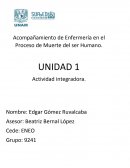 Acompañamiento de Enfermería en el Proceso de Muerte del ser Humano
