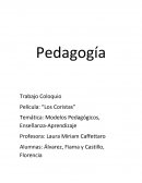 Modelos Pedagógicos, Enseñanza-Aprendizaje Película: “Los Coristas”