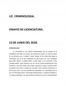 Criminologia ¿Qué es el delito?