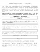 Formato básico de honores a la bandera