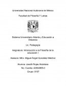 Introducción a la Filosofía de la educación