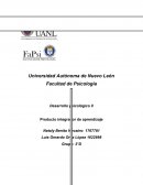 Desarrollo psicológico II Producto integrador de aprendizaje