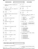 EJERCICIOS DE APLICACIÓN. Quimica