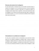 Estructura del protocolo de investigación