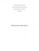 Estado Táchira Políticas agrarias y Políticas agrícolas