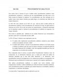 NIA 520 PROCEDIMIENTOS ANALITICOS