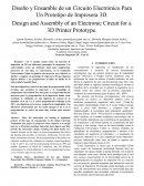 Diseño y Ensamble de un Circuito Electrónico Para Un Prototipo de Impresora 3D