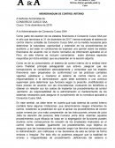 MEMORANDUM DE CONTROL INTERNO CONSORCIO CUSCO SAA