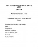 PATRIMONIO CULTURAL Y ARQUITECTURA